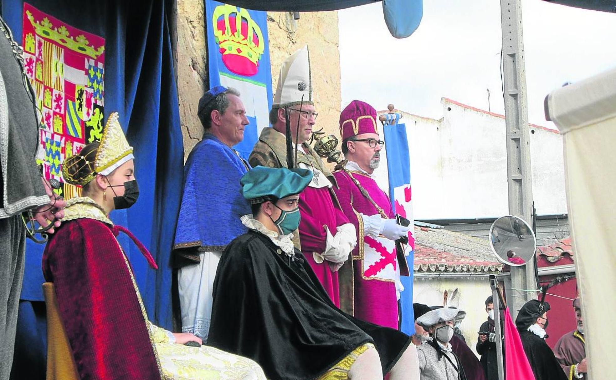 María Manuela y Felipe II después de haberse confesado.