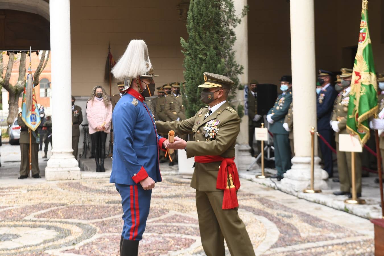 Fotos: Acto de Infantería en honor a la Inmaculada Concepción en el Palacio Real de Valladolid