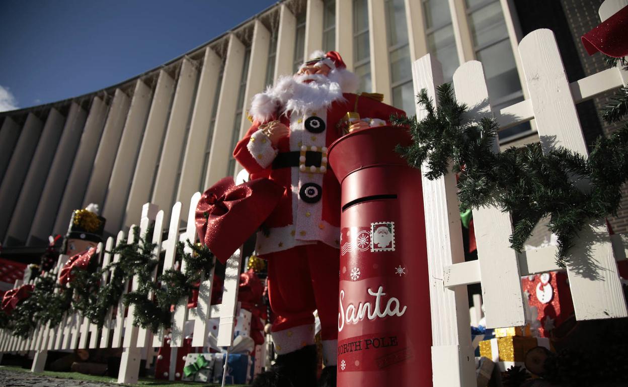 Detalle de la villa navideña de Santa Marta de Tormes.