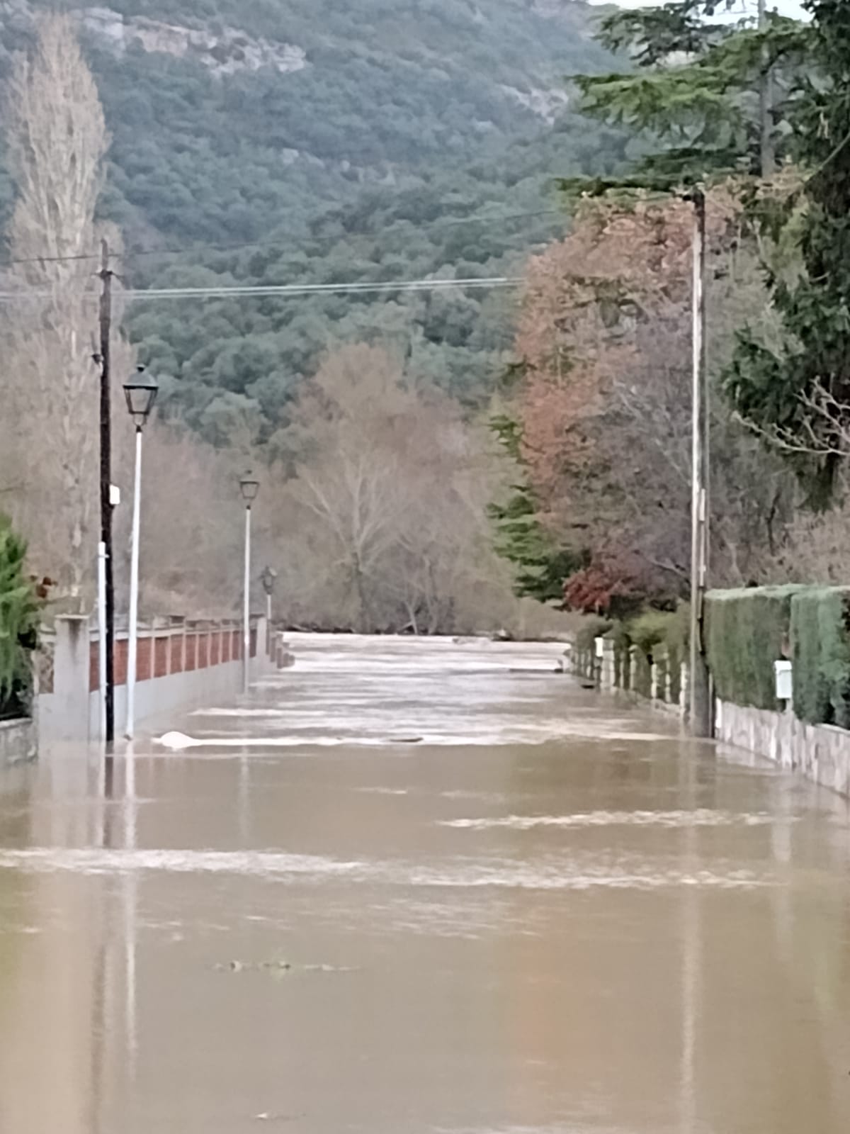 Los ríos del norte de la provincia se desbordan tras las últimas nevadas y lluvias.