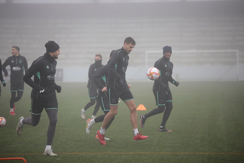 Entrenamiento de Unionistas en el Reina Sofía para preparar el partido de Copa del Rey ante el Elche CF