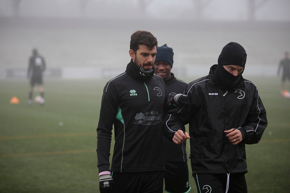 Entrenamiento de Unionistas en el Reina Sofía para preparar el partido de Copa del Rey ante el Elche CF