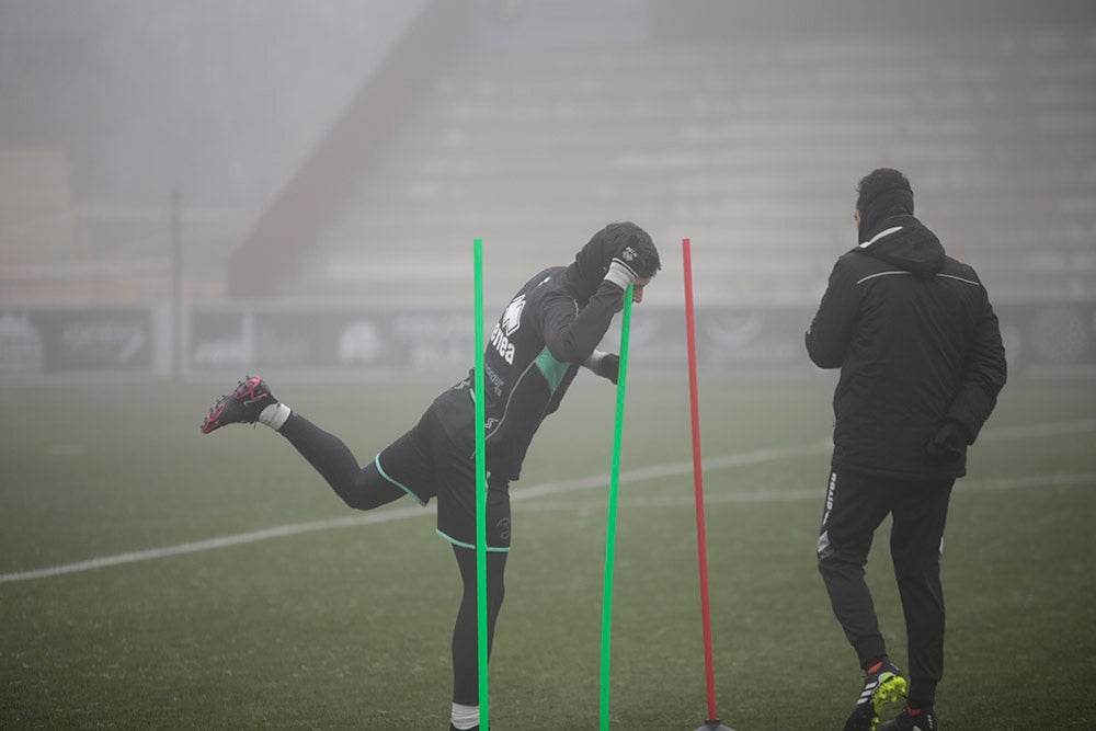 Entrenamiento de Unionistas en el Reina Sofía para preparar el partido de Copa del Rey ante el Elche CF