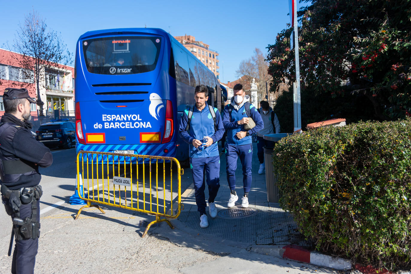 Fotos: Los jugadores del Espanyol ya están en Palencia