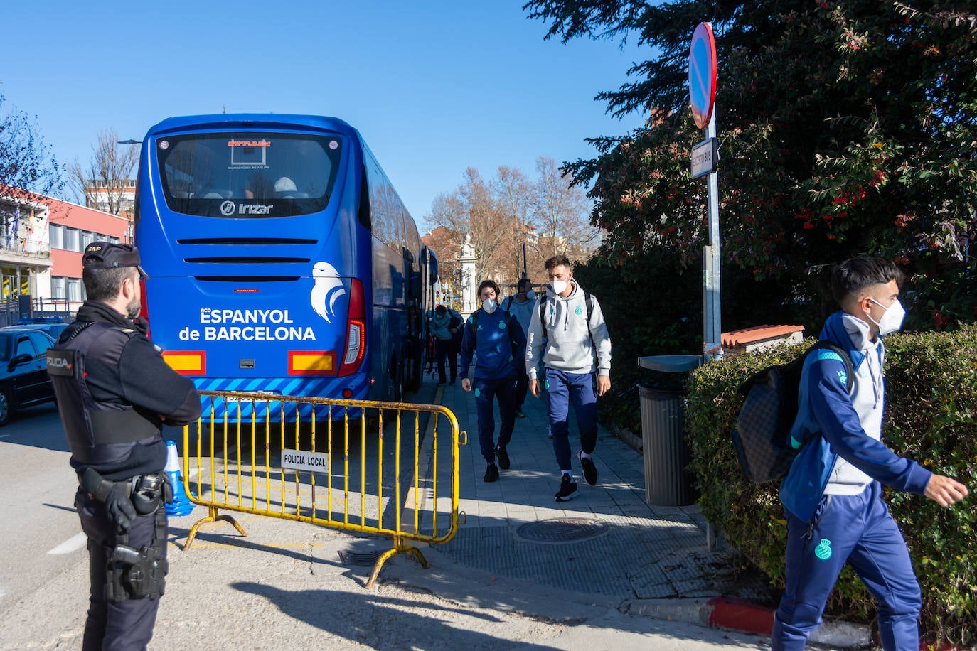 Fotos: Los jugadores del Espanyol ya están en Palencia