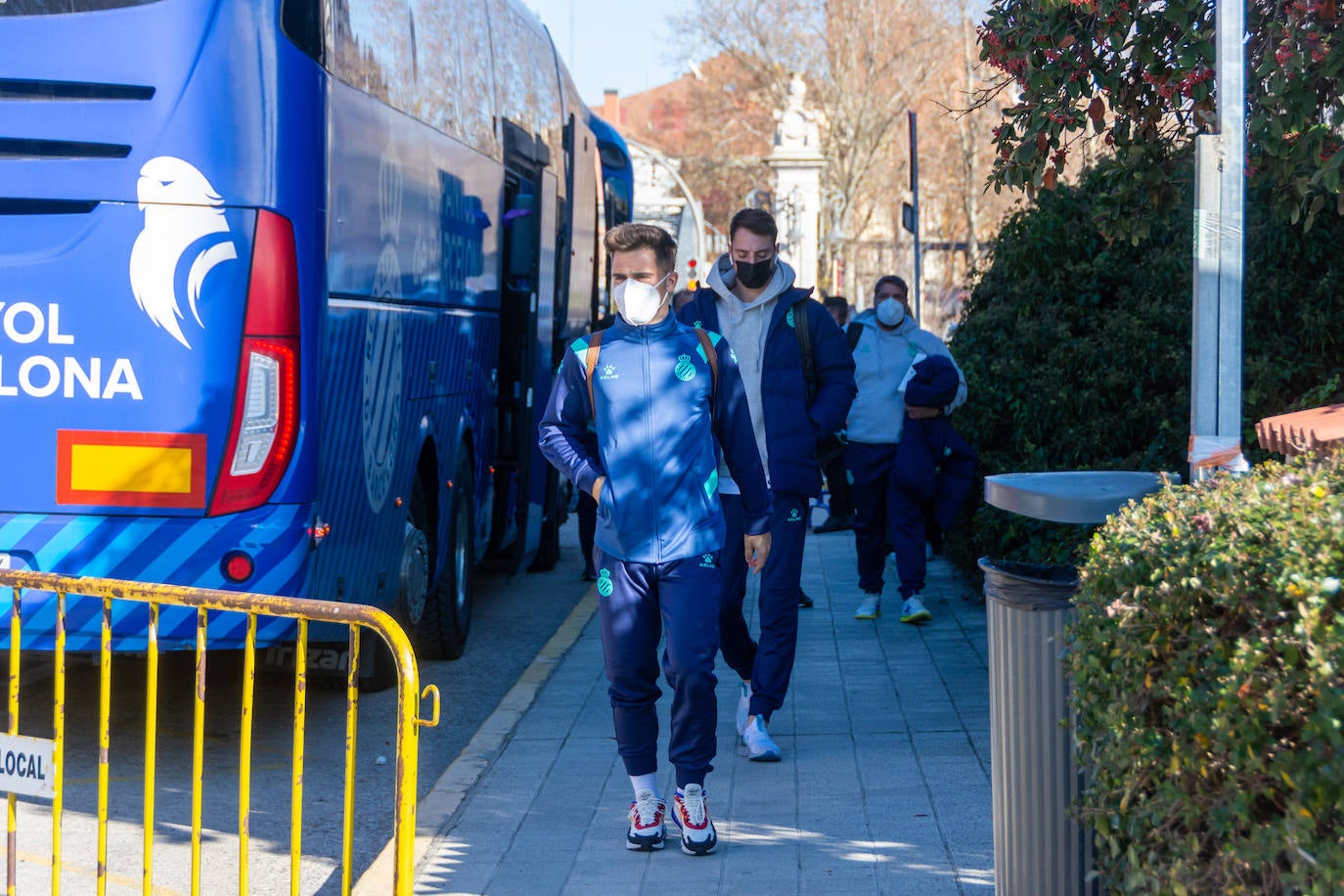 Fotos: Los jugadores del Espanyol ya están en Palencia