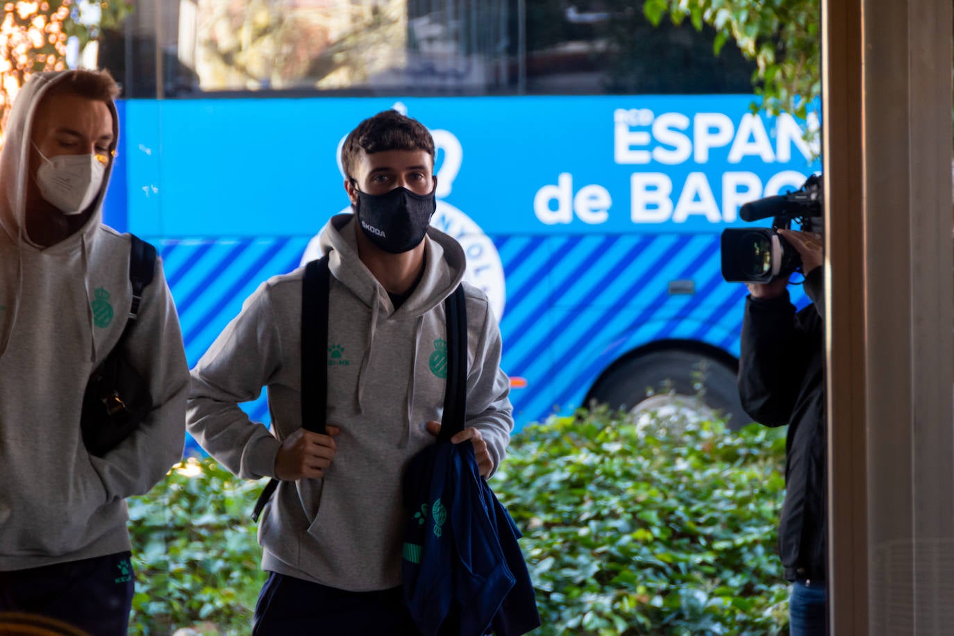 Fotos: Los jugadores del Espanyol ya están en Palencia