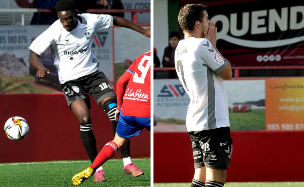 Mansour y Adeva, durante el partido del pasado domingo.