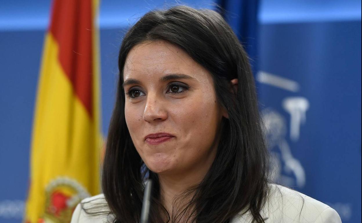 La ministra de Igualdad, Irene Montero.