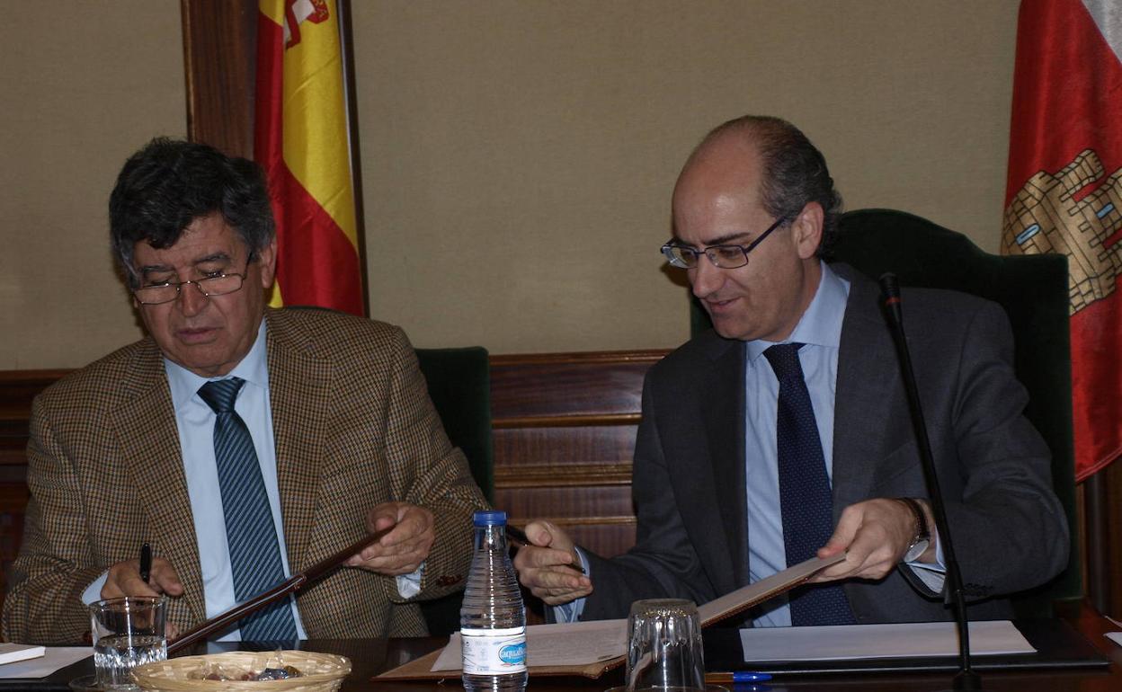 Alejo Riñones y Javier Iglesias, en una foto de archivo.