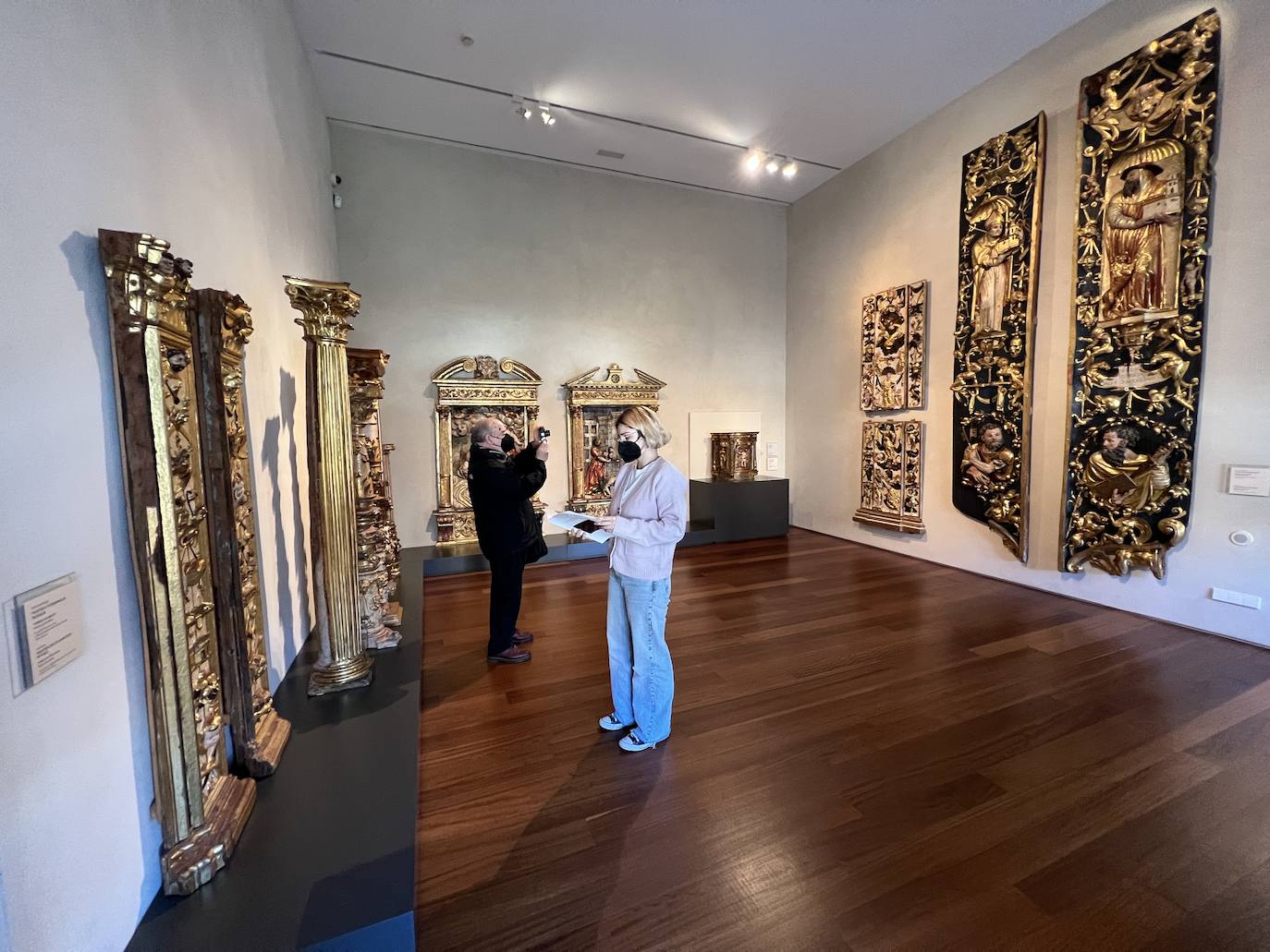 Obras del Museo de Escultura de Valladolid. 