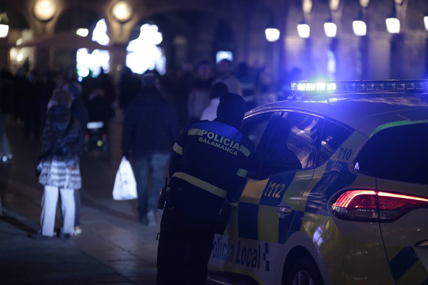 Fotos: Despliegue policial en la &#039;No Nochevieja Universitaria&#039; de Salamanca (1/2)