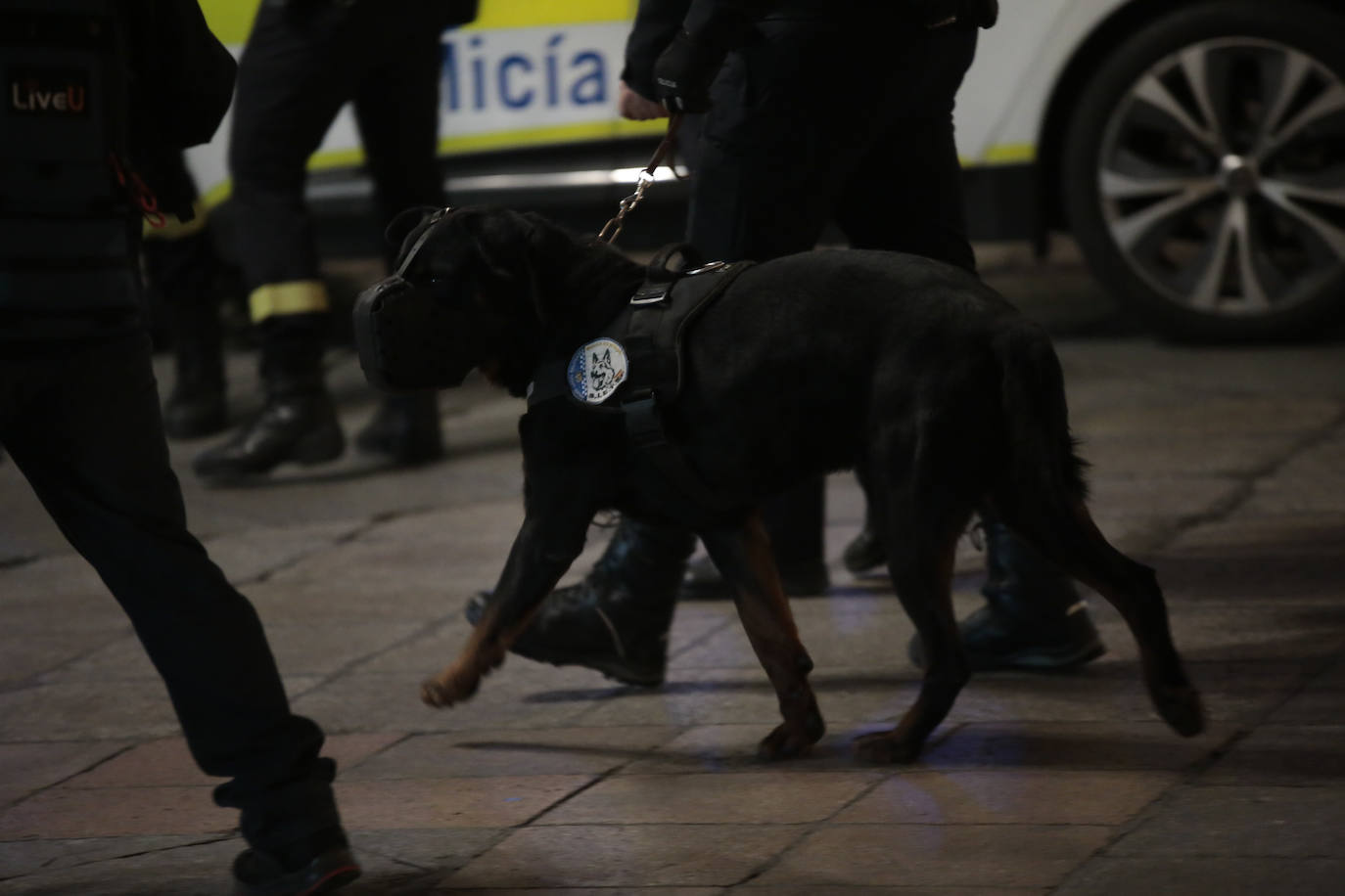 Fotos: Despliegue policial en la &#039;No Nochevieja Universitaria&#039; de Salamanca (1/2)