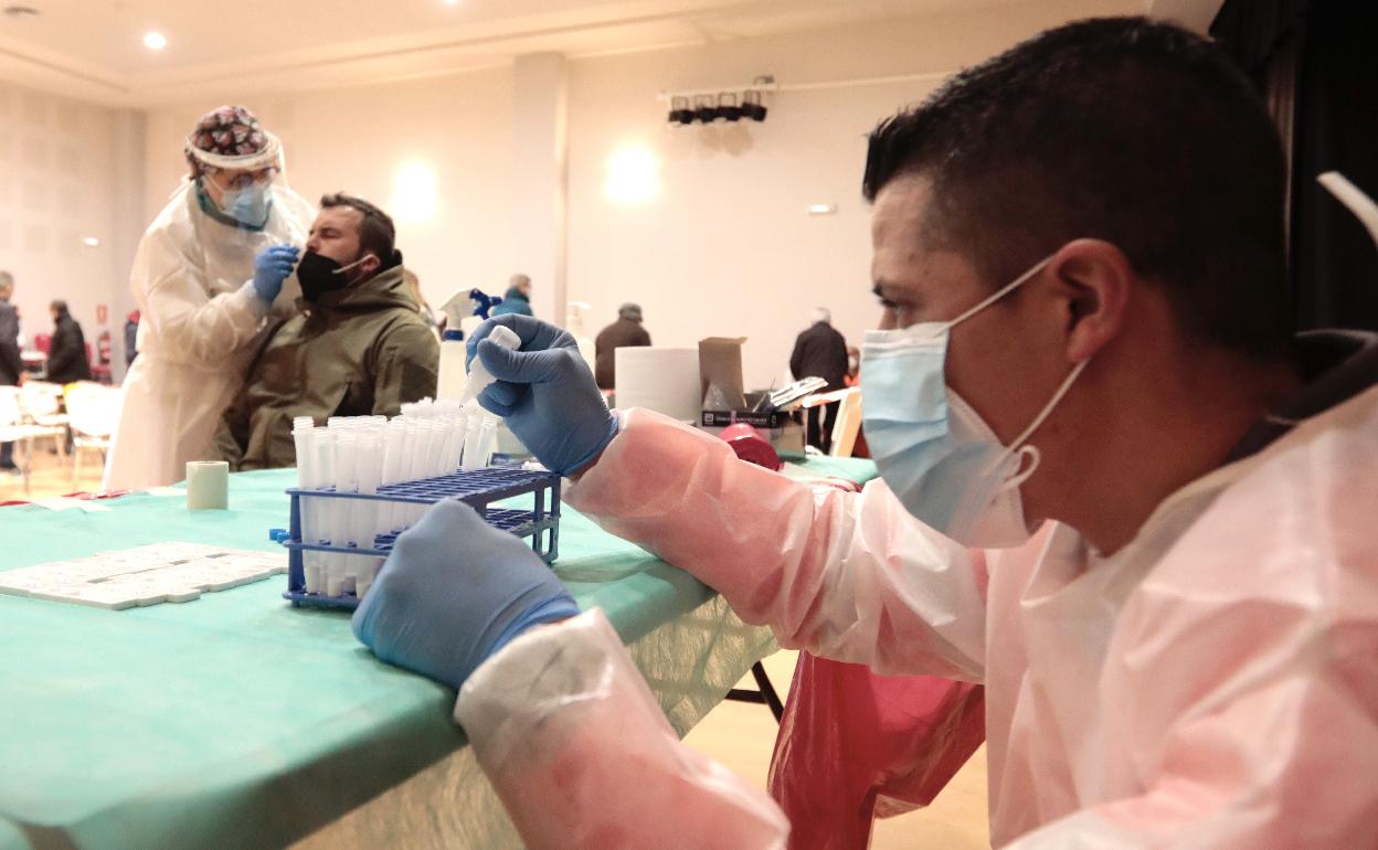 Test masivos realizados en Trigueros del Valle a comienzos de año. 