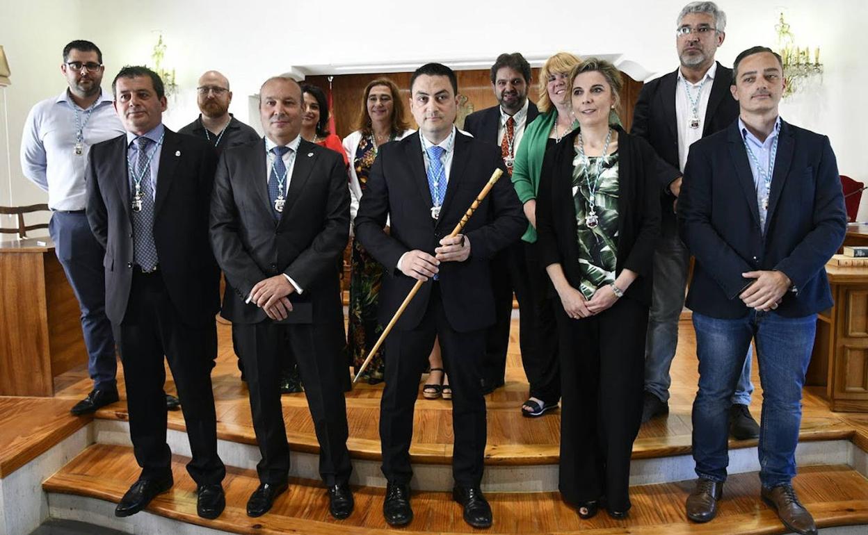 El grupo municipal del Ayuntamiento de El Espinar, en Segovia. 