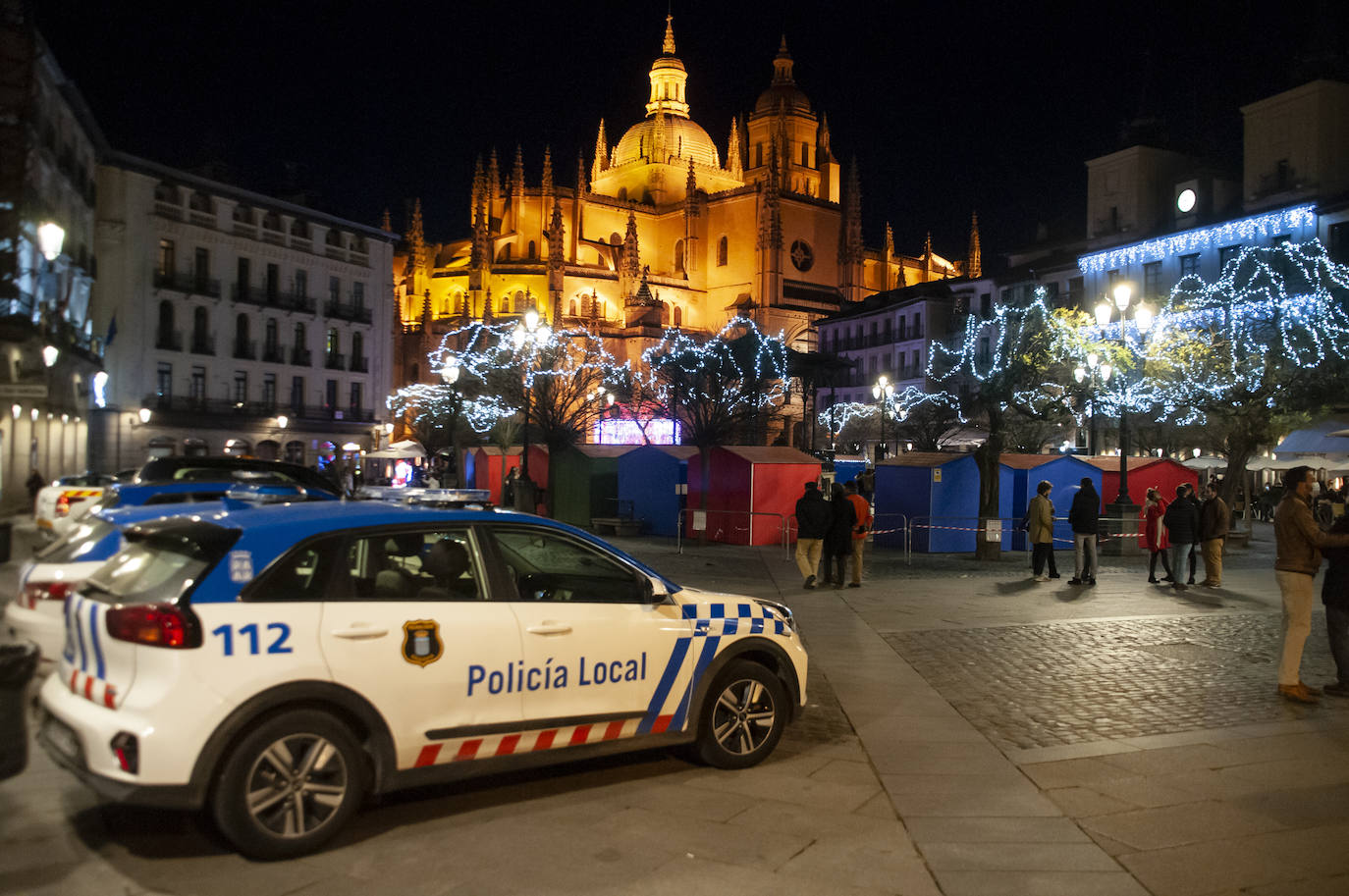 Tardebuena en el centro de Segovia.