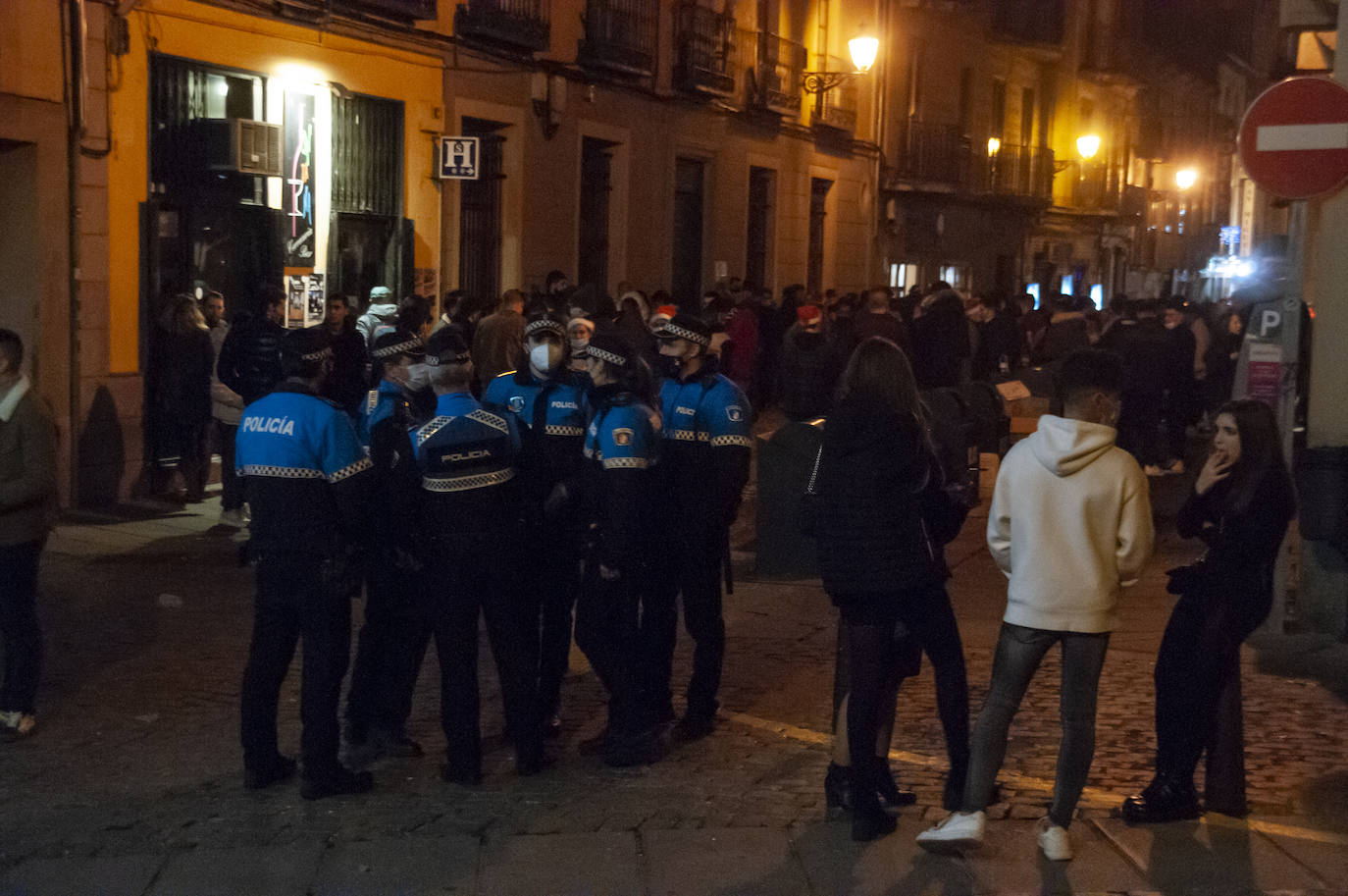 Tardebuena en el centro de Segovia.