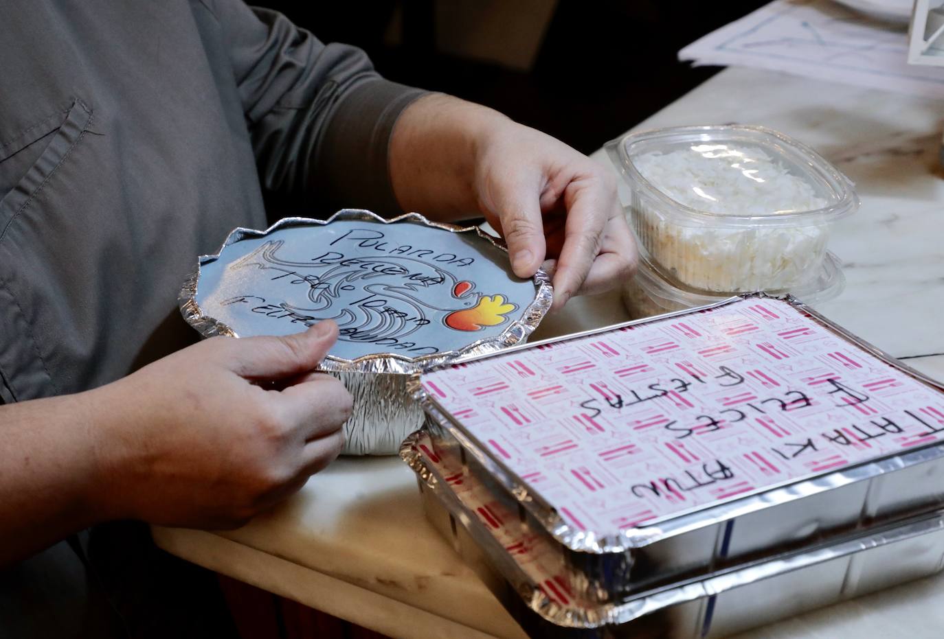 Algunos vallisoletanos han apostado por encargar la comida para el día de Navidad. 