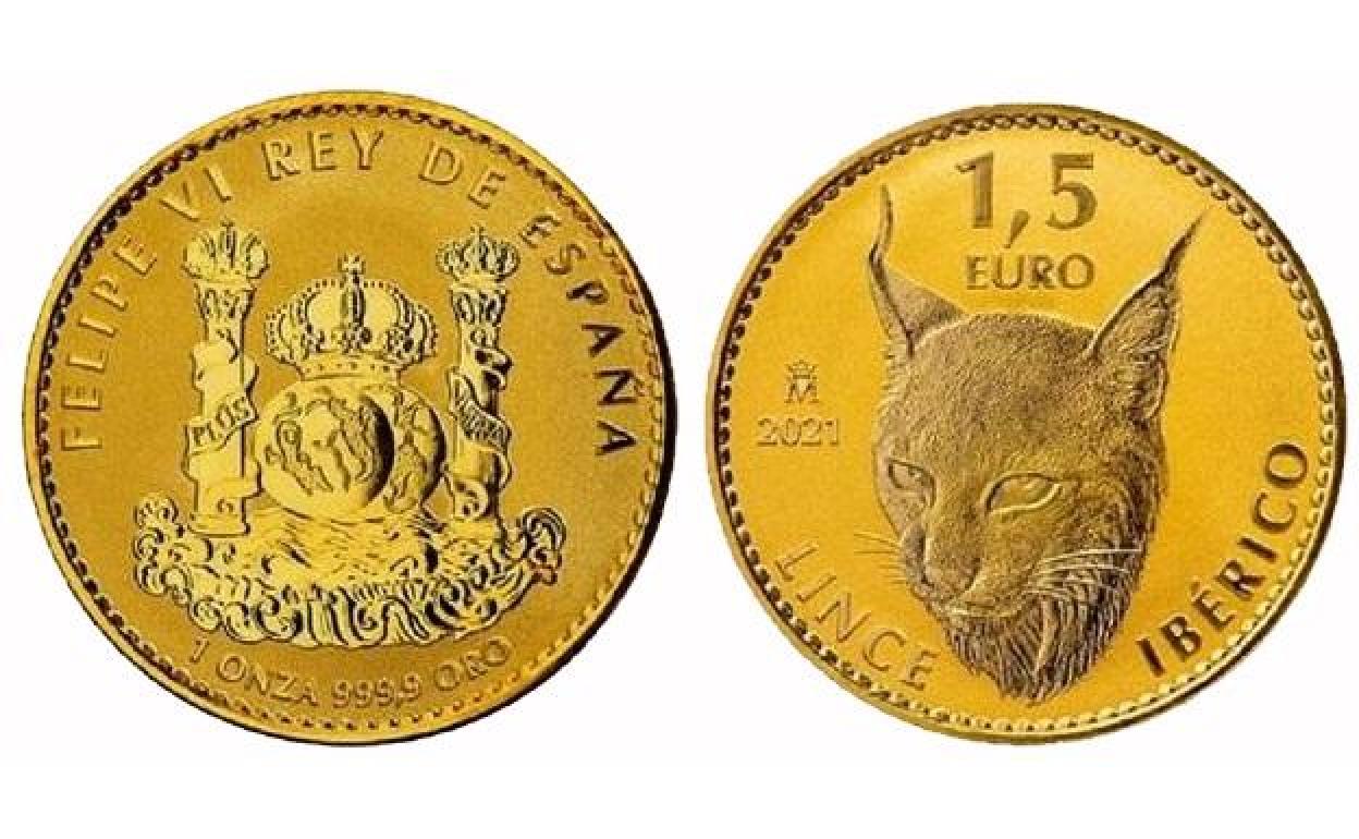 Moneda de 1,5 euros. 