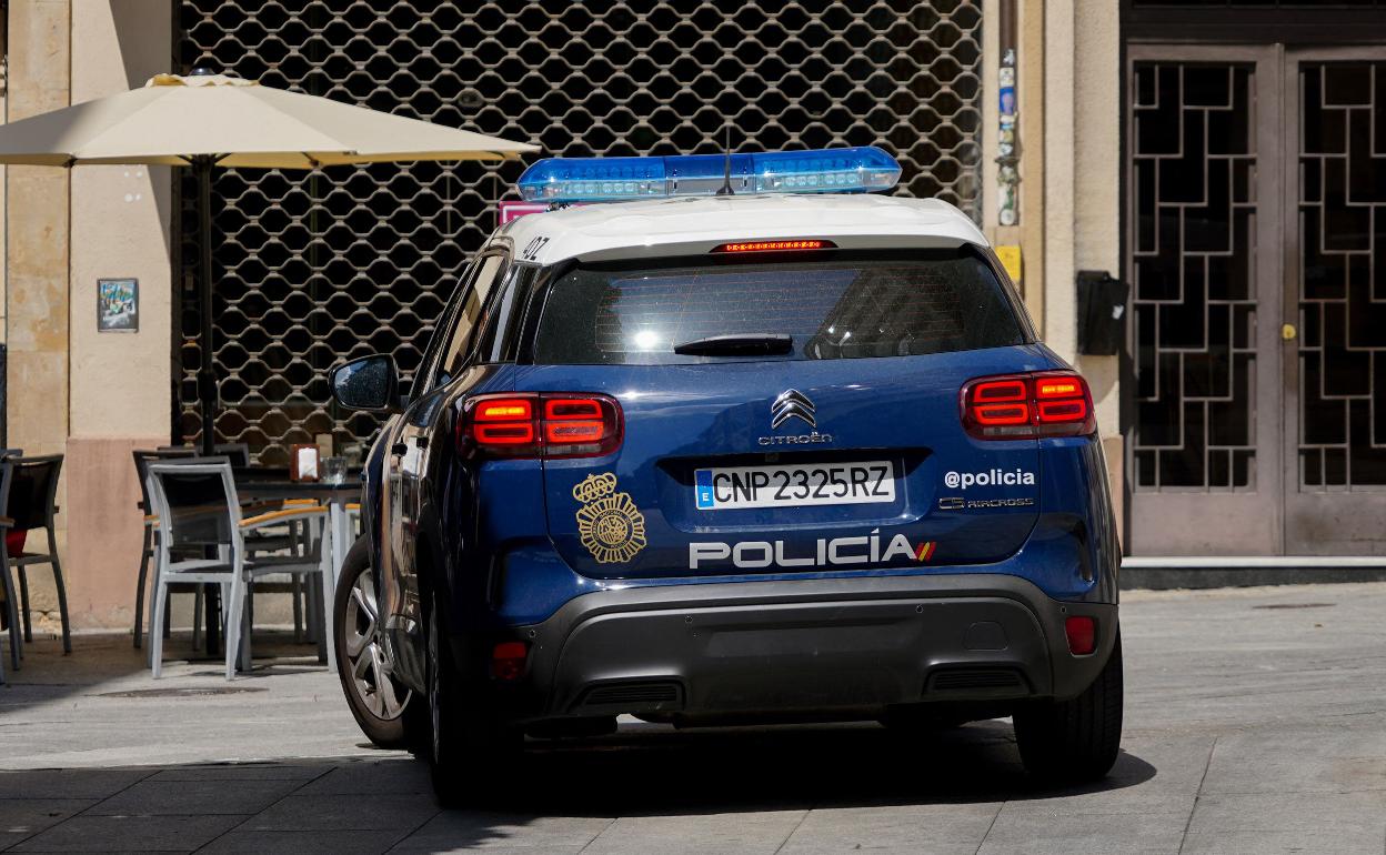 Coche de la Policía Nacional de Salamanca. 