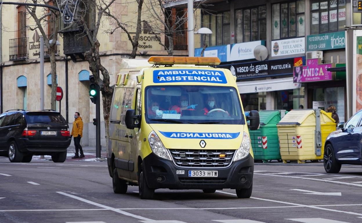 Ambulancia en Salamanca. 