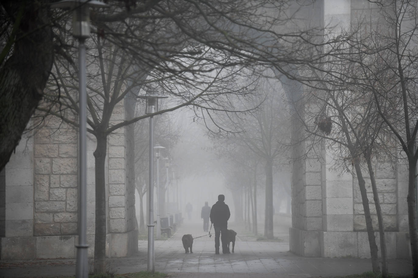 Fotos: La ciudad de Valladolid despede el año con niebla