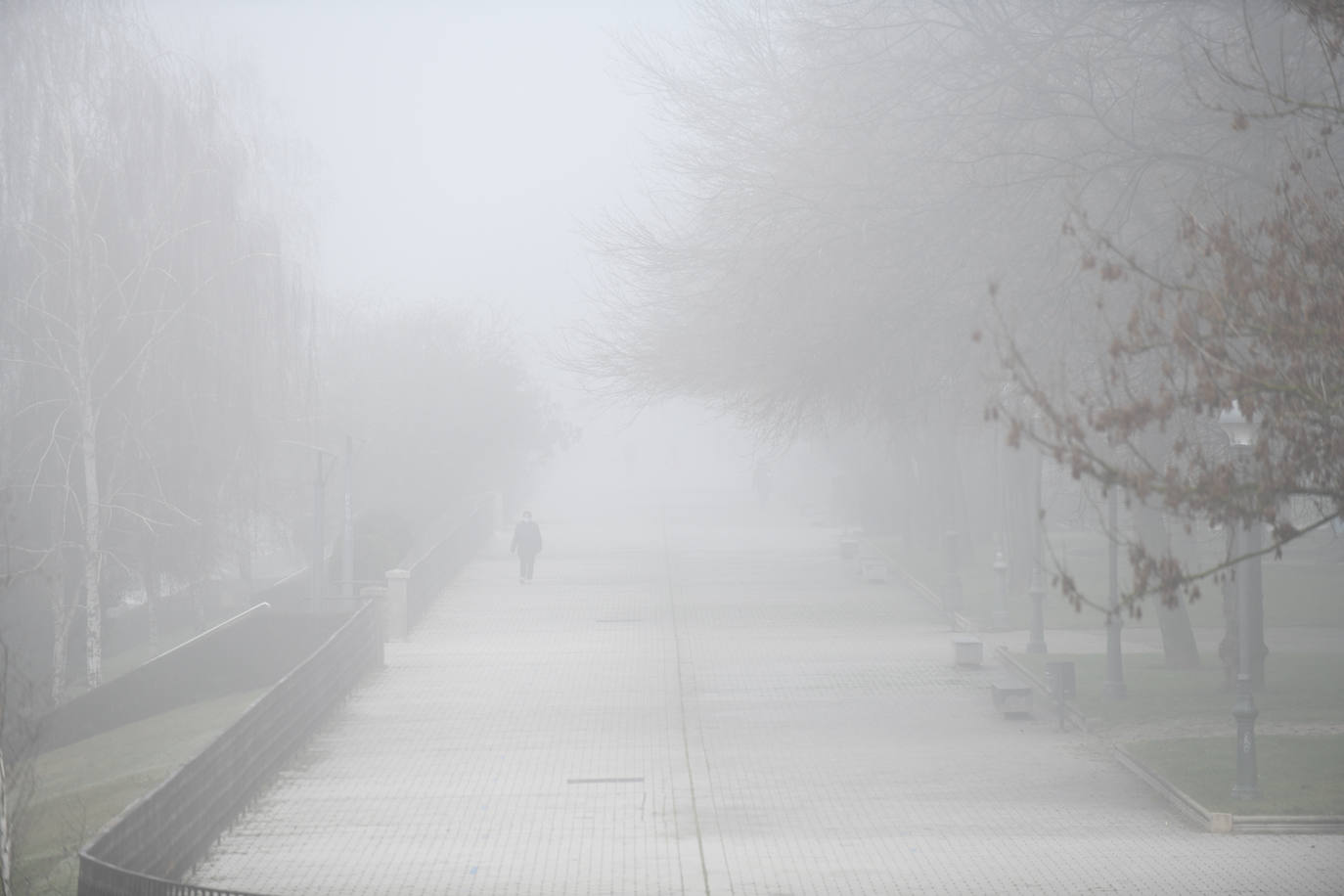 Fotos: La ciudad de Valladolid despede el año con niebla