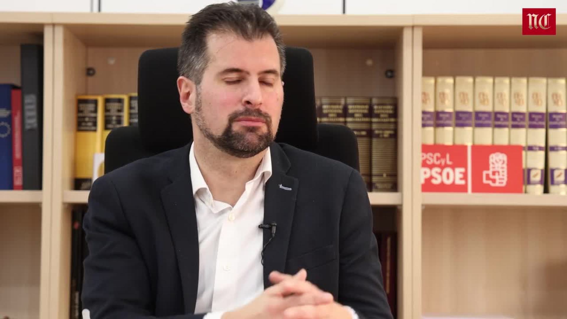 Entrevista con Luis Tudanca, candidato del PSOE a la presidencia de la Junta