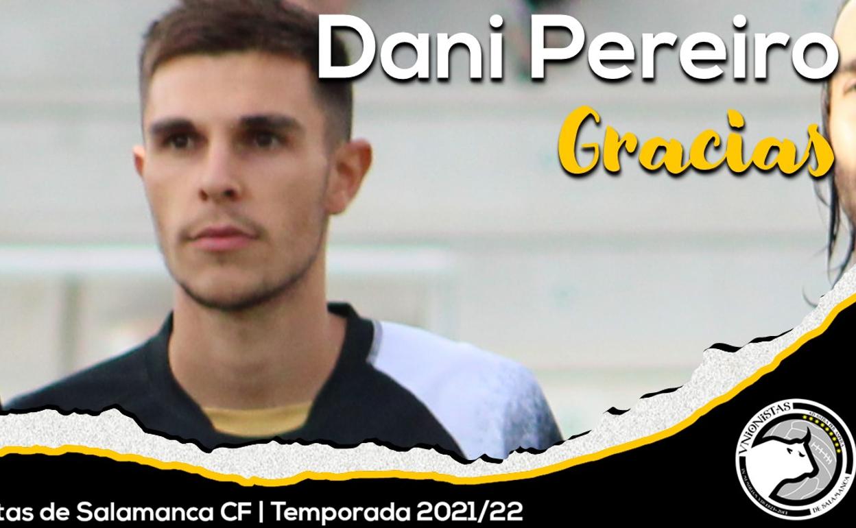 Unionistas hace oficial la salida de Dani Pereiro en el mercado invernal