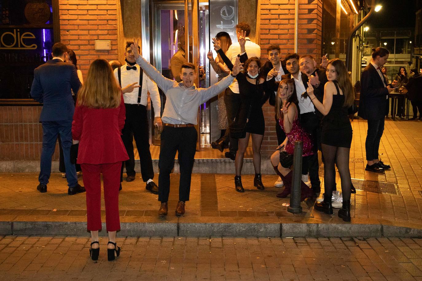 El ambiente de Valladolid durante esta Nochevieja. 