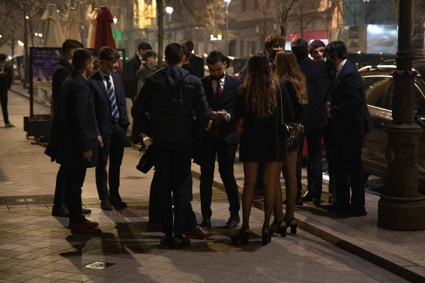 El ambiente de Valladolid durante esta Nochevieja. 