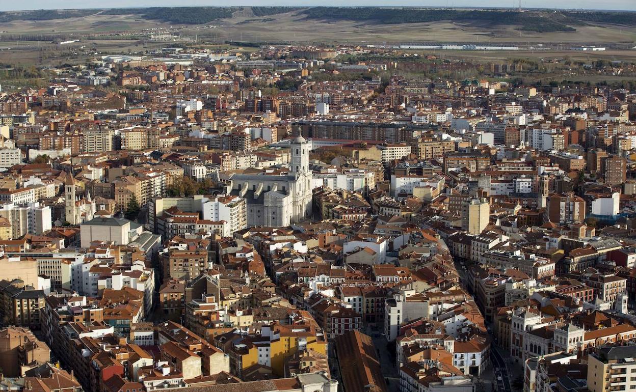 Vista aérea de Valladolid. 