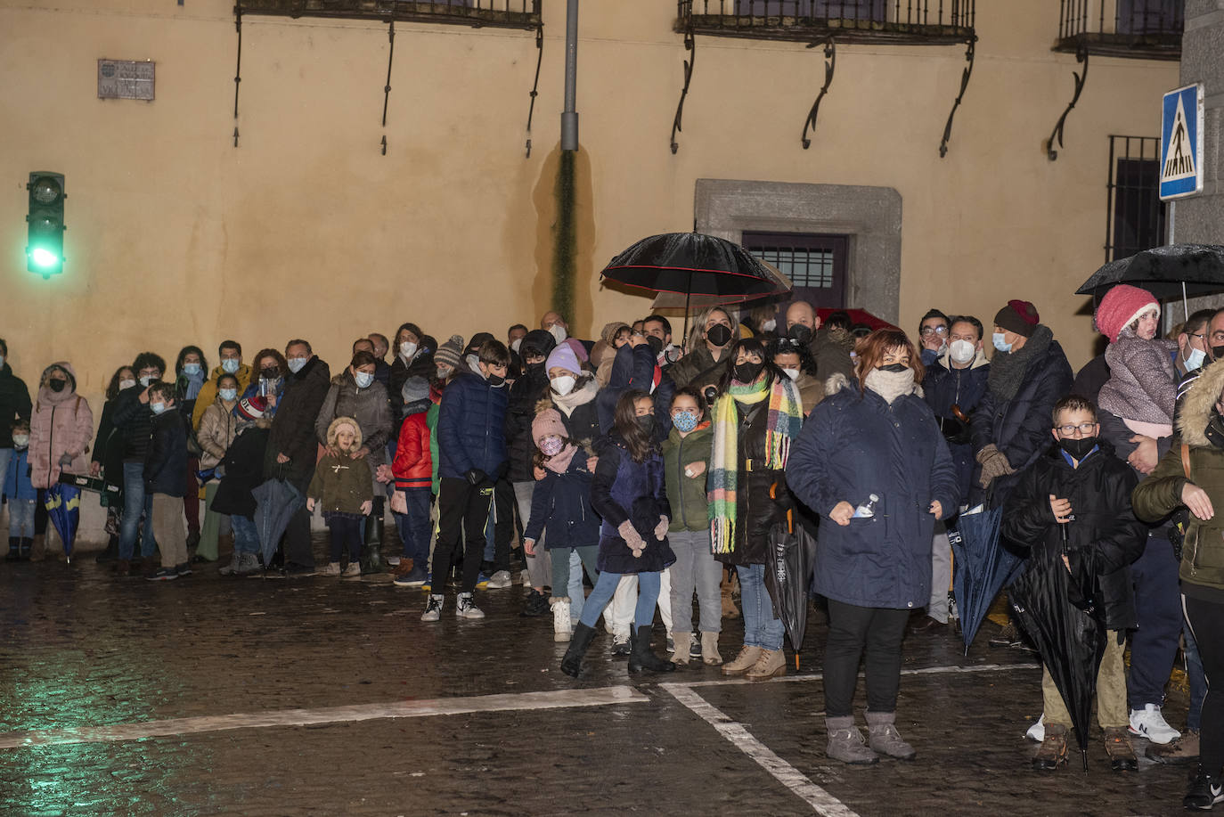 Los Reyes Magos, a su paso por Segovia.