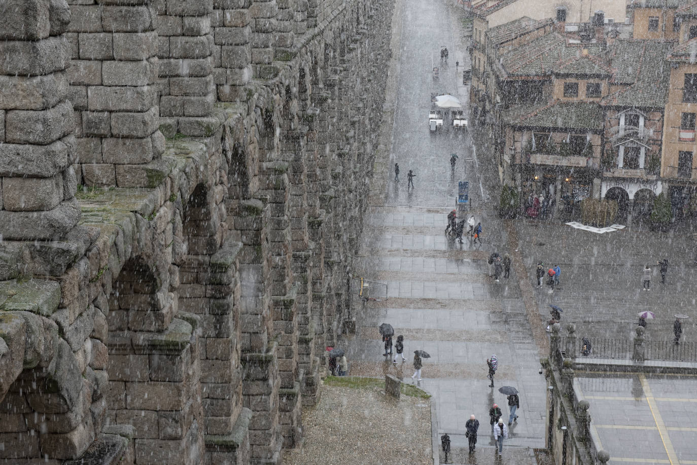 Nevada este miércoles enn la provincia de Segovia.