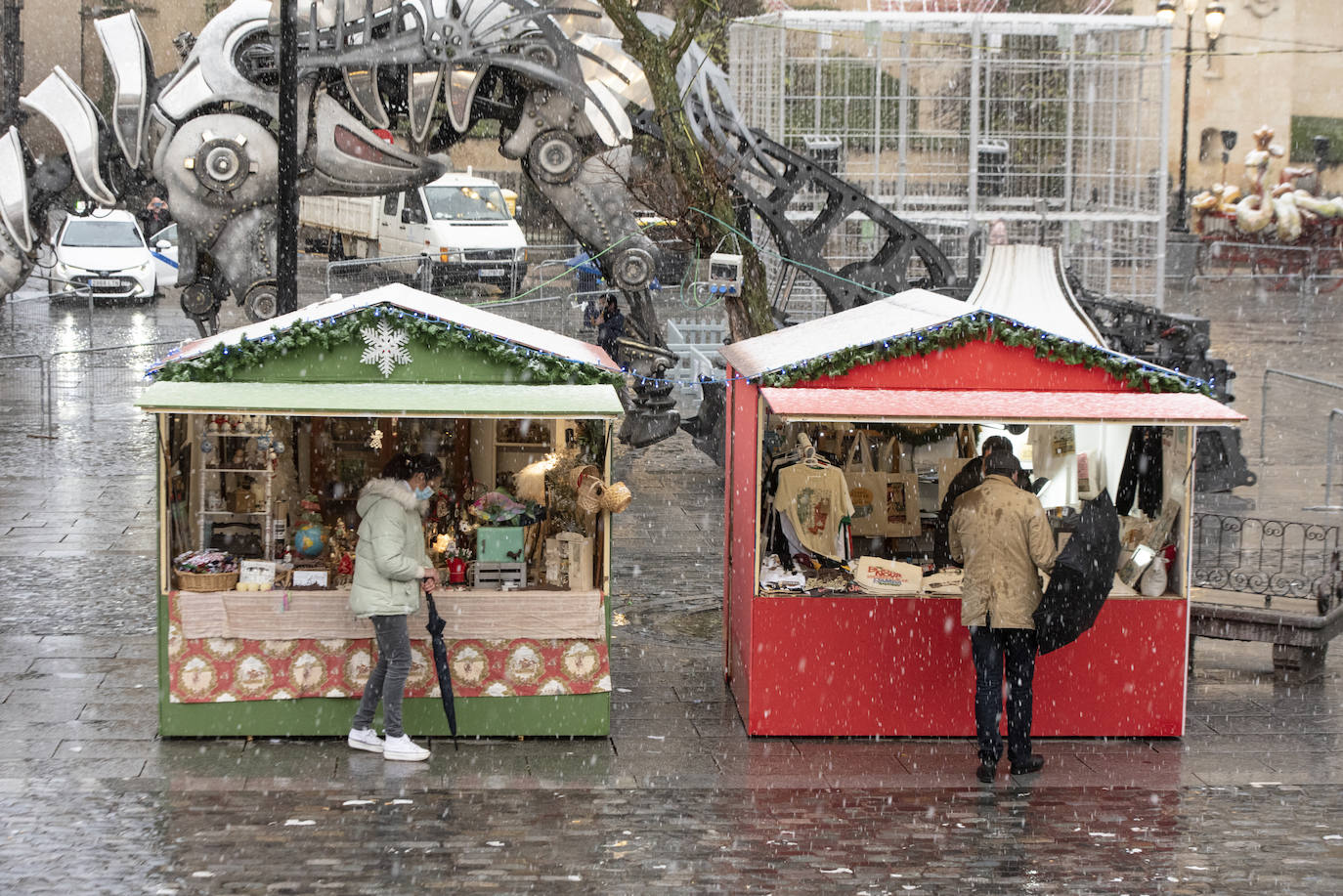 Nevada este miércoles enn la provincia de Segovia.