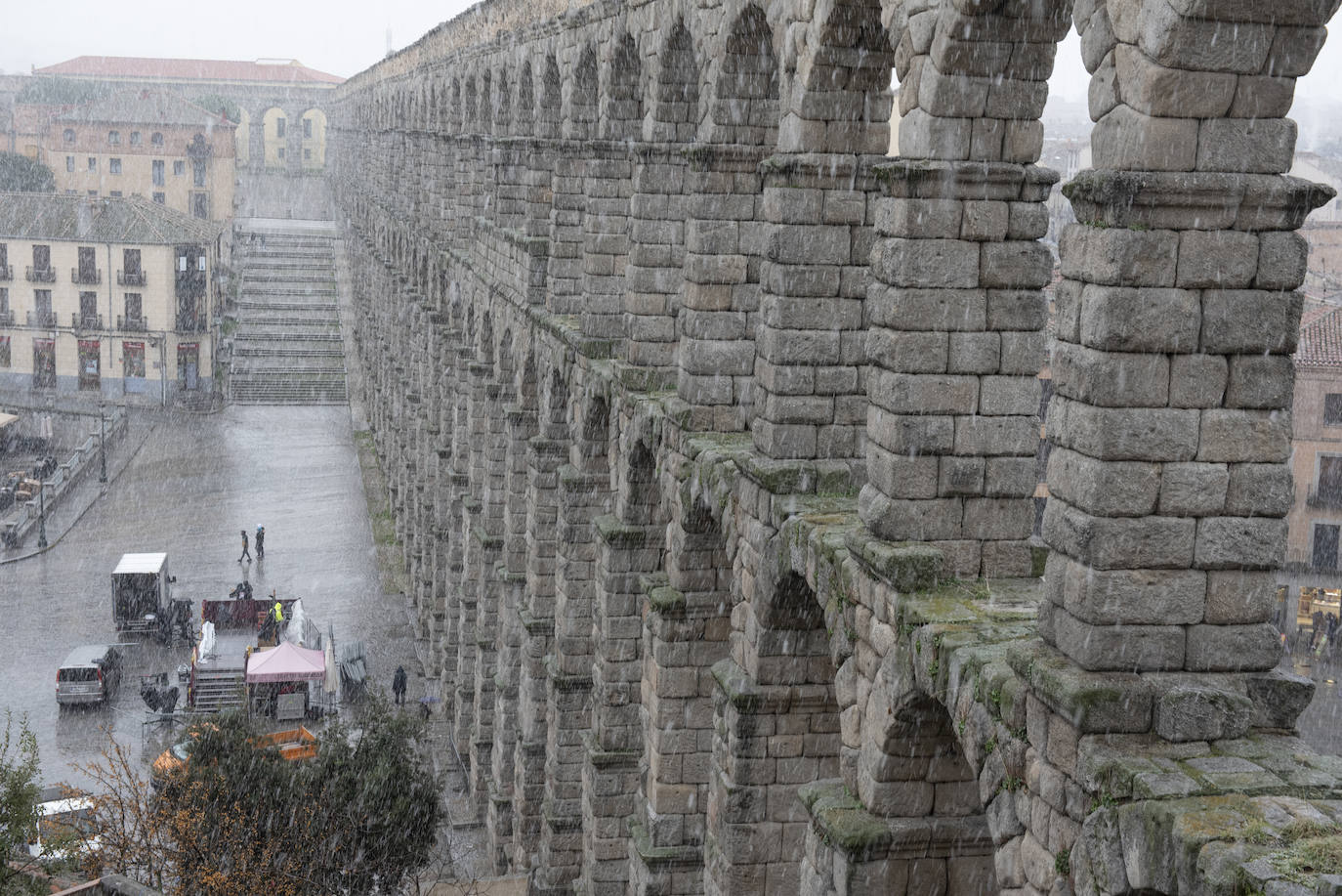 Nevada este miércoles enn la provincia de Segovia.