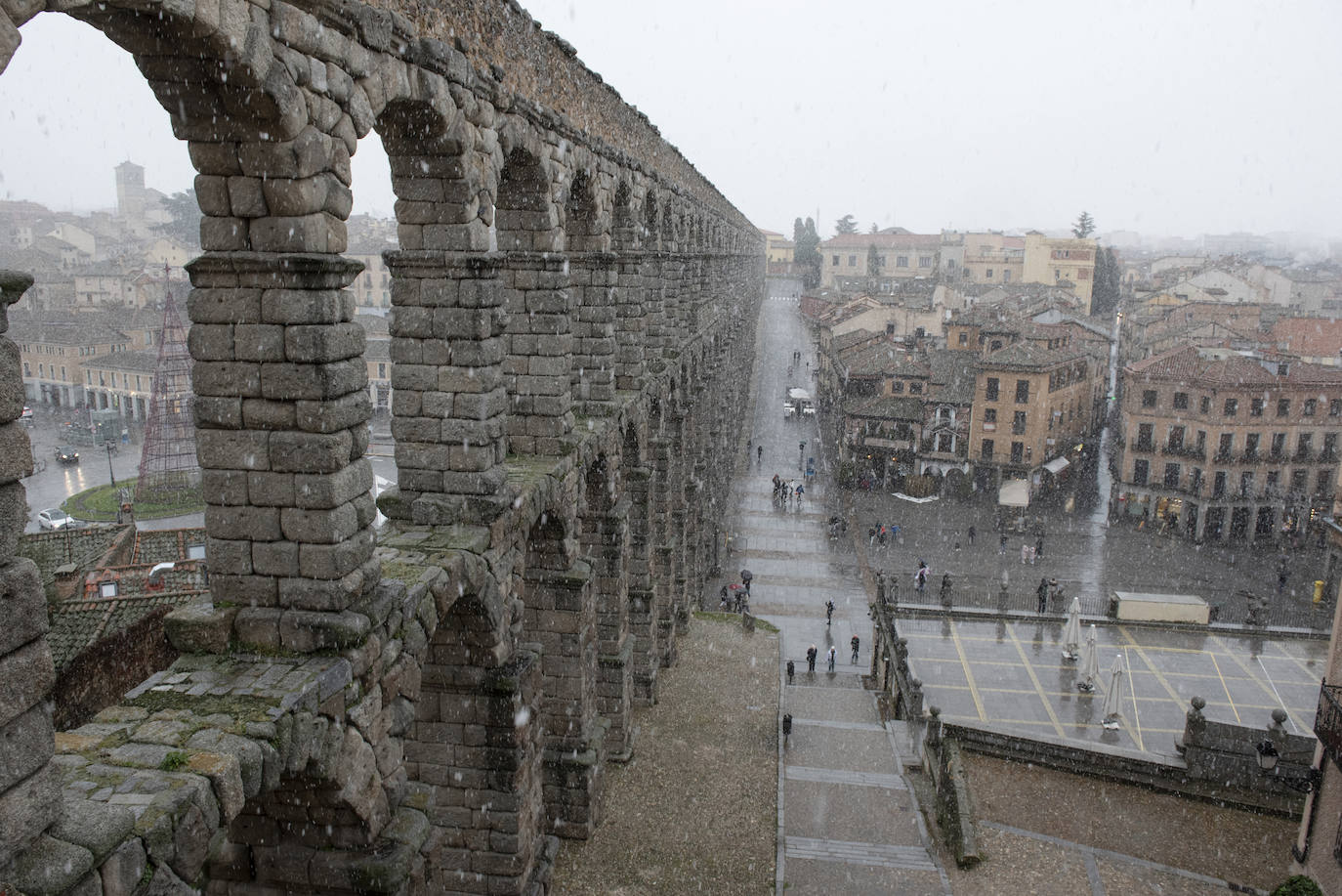 Nevada este miércoles enn la provincia de Segovia.