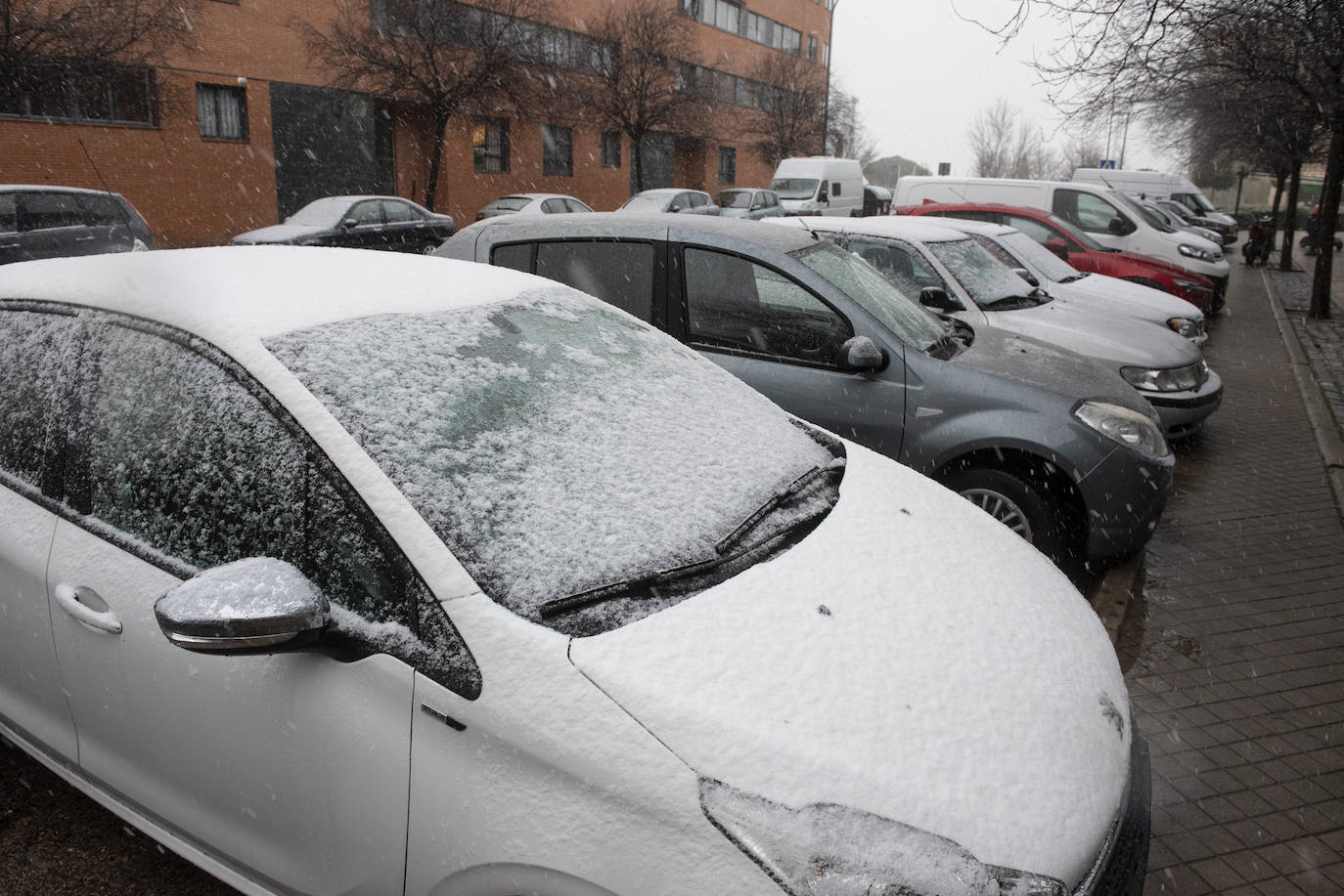 Nevada este miércoles enn la provincia de Segovia.