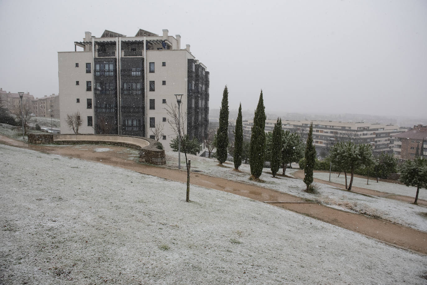 Nevada este miércoles enn la provincia de Segovia.