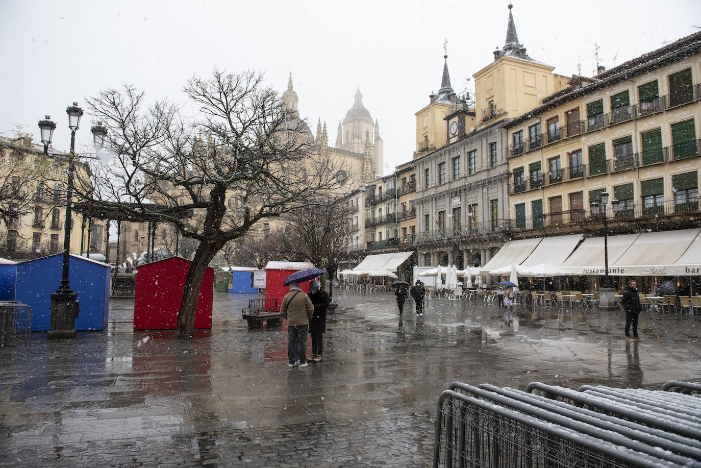 Nevada este miércoles enn la provincia de Segovia.