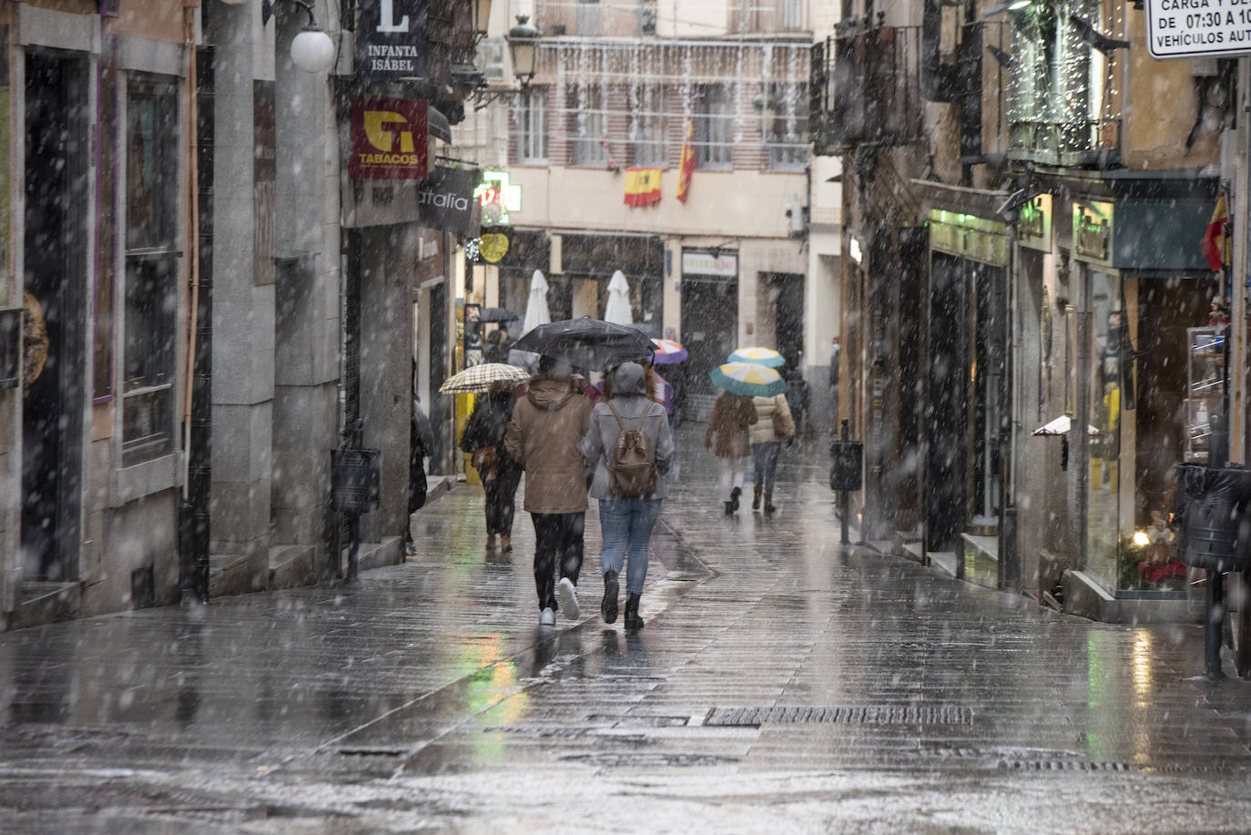 Nevada este miércoles enn la provincia de Segovia.