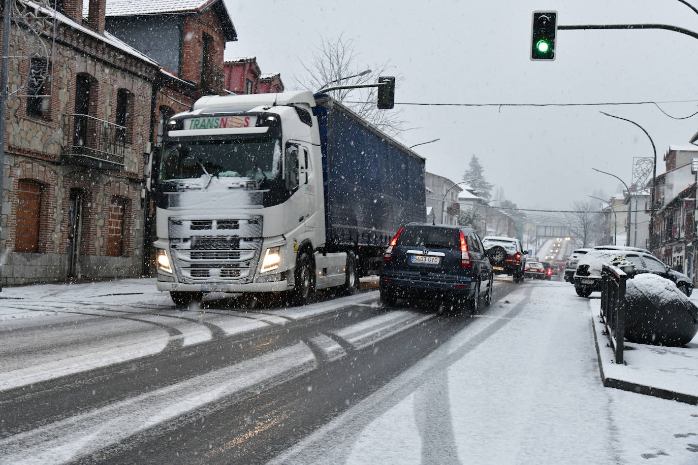 Nevada este miércoles enn la provincia de Segovia.