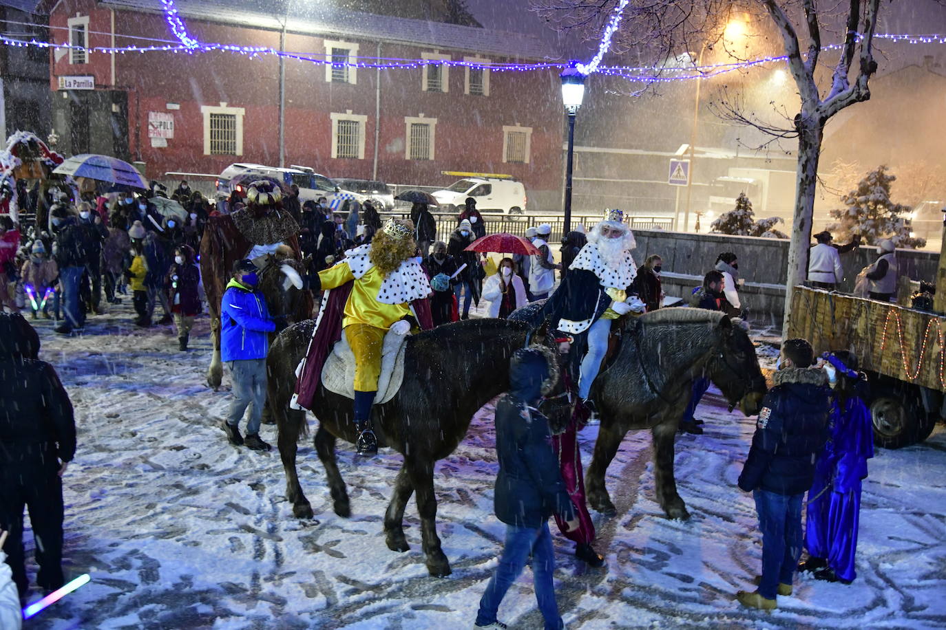 Los Reyes Magos, en varios puntos de Segovia.