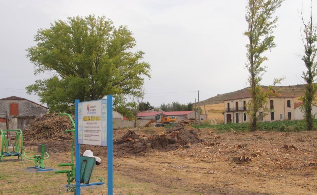 Parque de las Collalbillas, en Dehesa de Cuéllar, donde se llevará a cabo una de las plantacione.