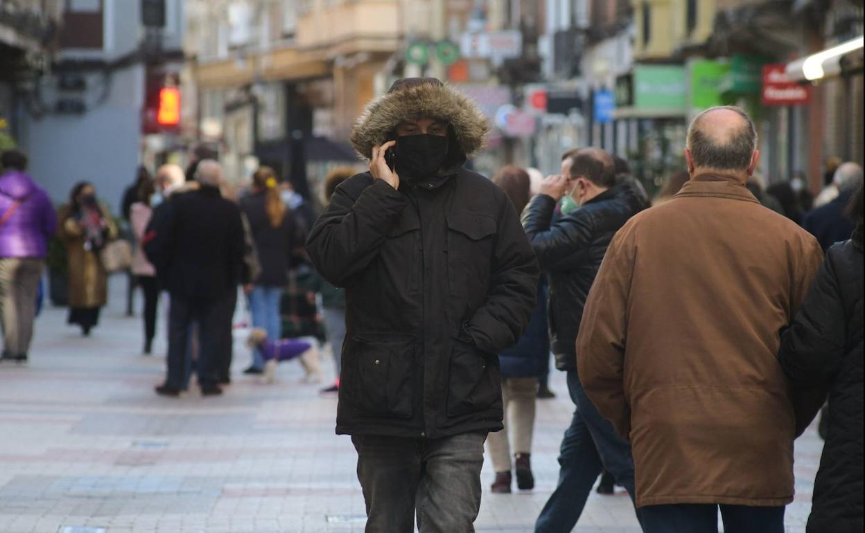 Día de frío en Valladolid capital. Imagen de archivo. 