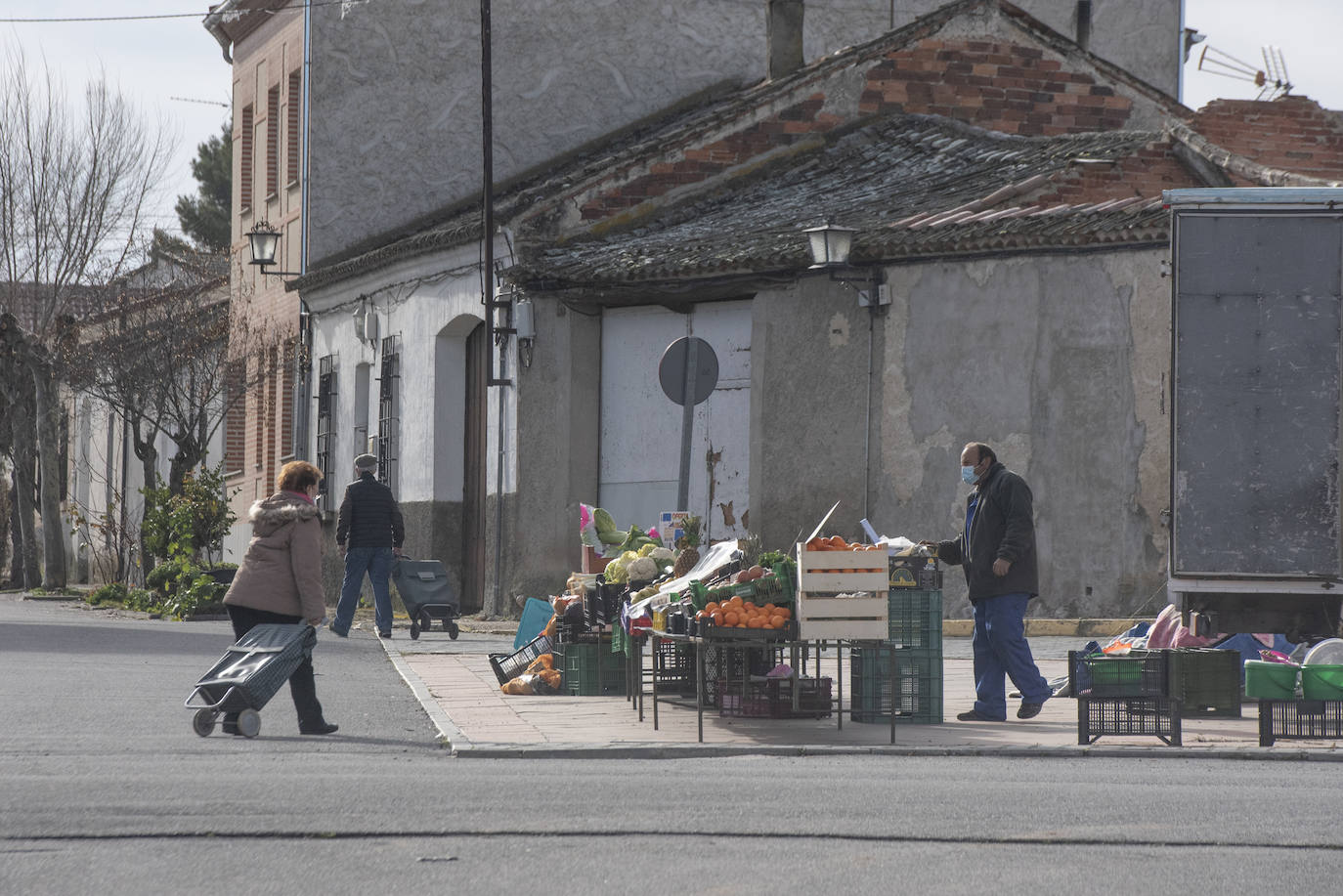 Venta ambulante en Marugán, uno de los municipios que mas creció en 2020.