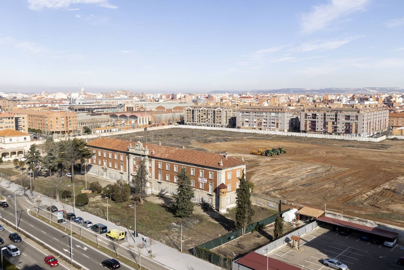 Fotos: Trabajos de urbanización en los terrenos de los cuarteles de Farnesio de Valladolid