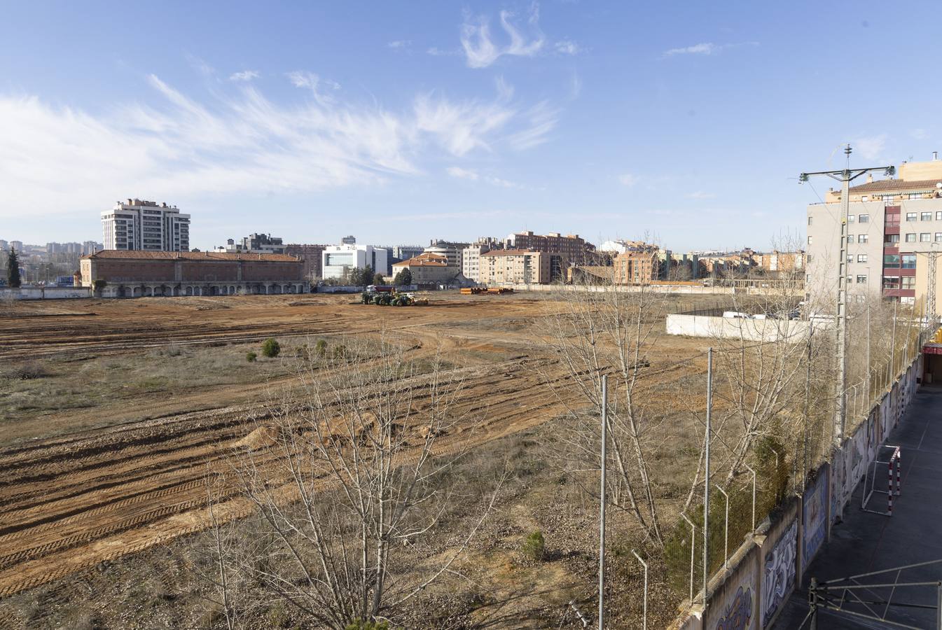 Fotos: Trabajos de urbanización en los terrenos de los cuarteles de Farnesio de Valladolid