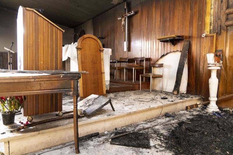 Fotos: Incendio en la iglesia de Nuestra Señora de Fátima, en Valladolid