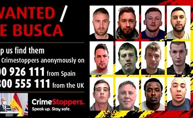 Reino Unido pide ayuda para localizar en España a doce de sus delincuentes más buscados